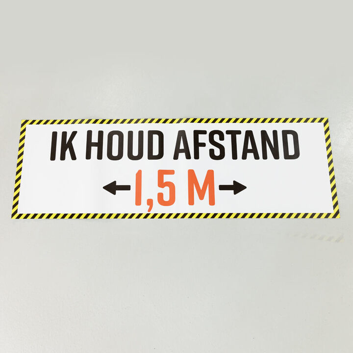 houdafstand-vloersticker