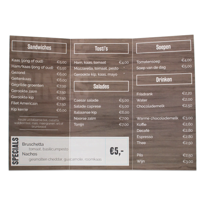 Je eigen menukaarten maken Je eigen menukaarten maken