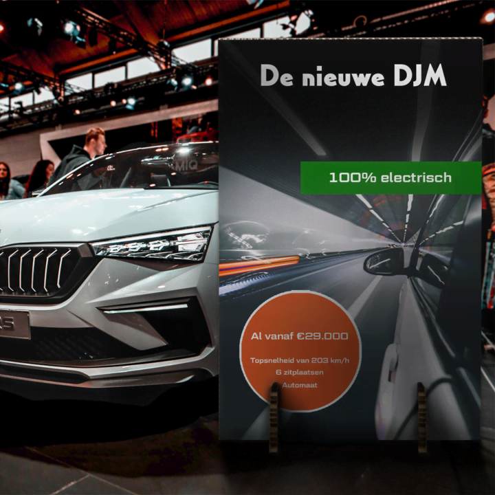 Een beurswand is handig om informatie op te tonen bij evenementen