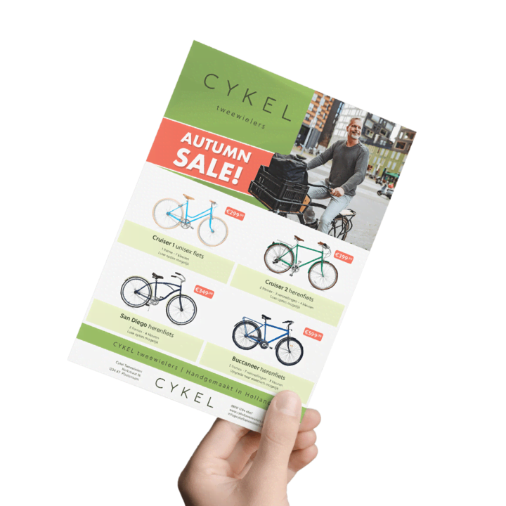 Diverse formaten flyers maken