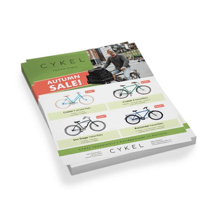 Flyers drukken vanaf 5 tot 100.000 stuks!