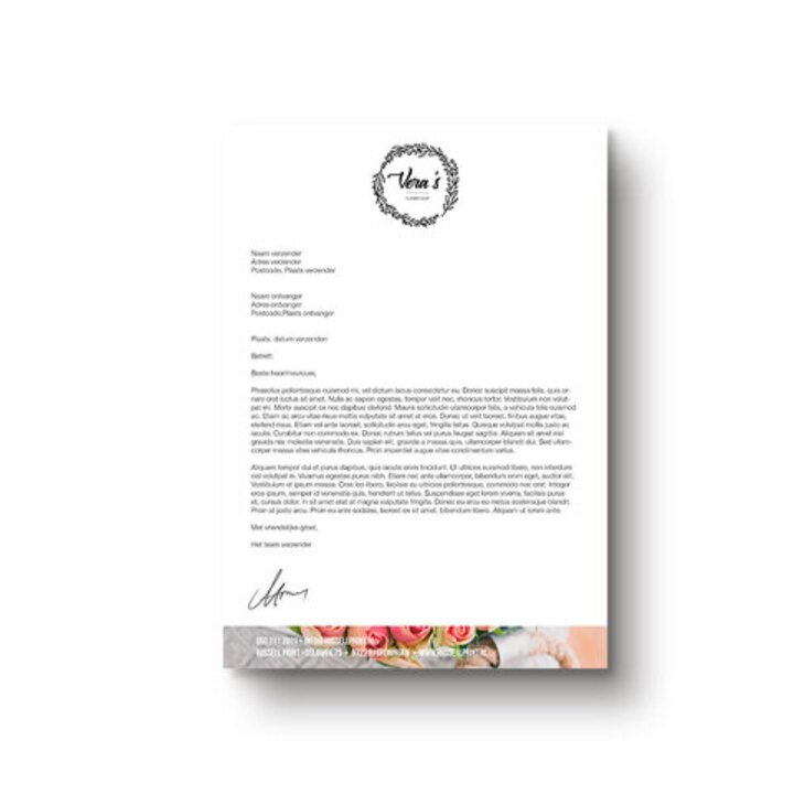 Briefpapier drukken uniek Briefpapier drukken uniek