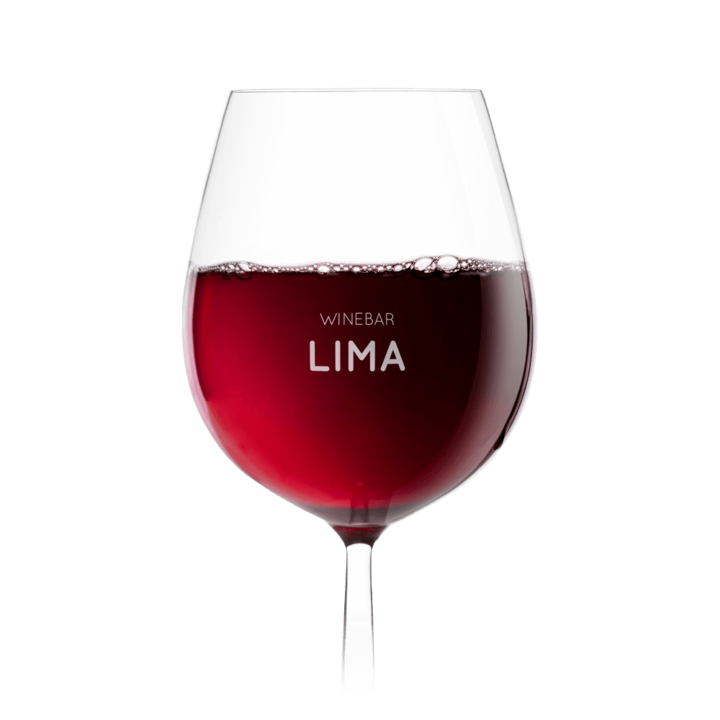 Wijnglas met logo gegraveerd