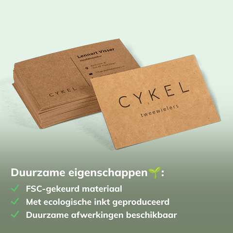 Duurzame visitekaartjes
