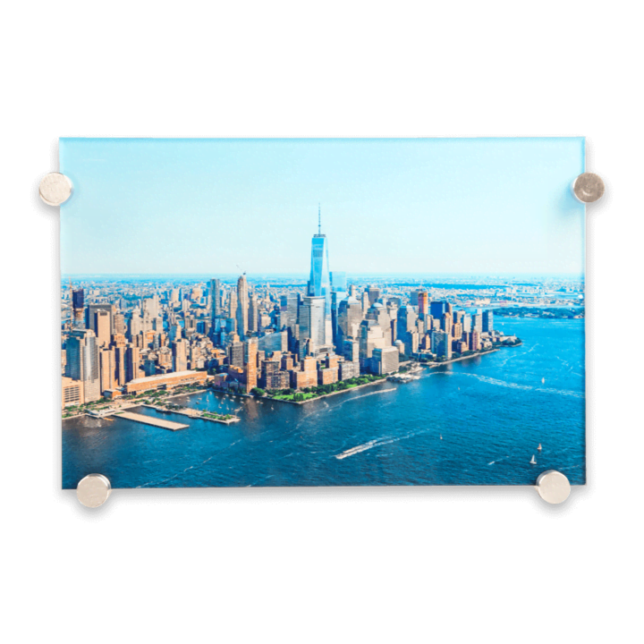 Foto op plexiglas met ophangsysteem