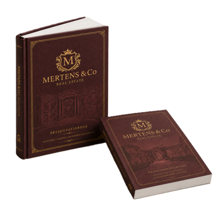 Genaaid gebonden hardcover en softcover