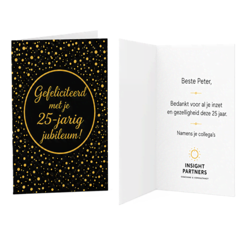 Jubileumkaarten geschenk